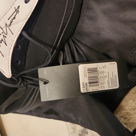 Y-3 Womens Sukui Trainers Black/White - Picture 5 of 11